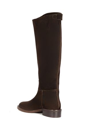 Stivale alto in camoscio marrone JULIE DEE | GW104490